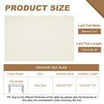 thumbnail image 2 of Mantel Ajustado Uxcell con Borde Elástico, Mantel Rectangular de PU Impermeable y Estirable para Mesa de 24 x 47 Pulgadas, Interior y Exterior, Restaurante, Fiesta, Blanco Lechoso, 2 of 6