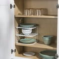 thumbnail image 3 of Home Basics SS44427 Kitchen Corner Counter & Cabinet Heavy Duty Wire Shelf, White, 3 of 3