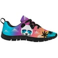 thumbnail image 4 of Customuart Panda Shoes for Men Running Shoes Hawaiian Print Sneakers Blue Size 9, 4 of 5