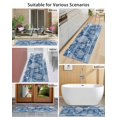 thumbnail image 4 of Navy Blue Retro Summer Front Door Mat Sea Turtle Starfish Coral Ocean Welcome Doormat Indoor Outdoor Entrance Floor Mat Non-Slip Washable Runner Rug for Front Porch Decor 16x47 Inch, 4 of 6