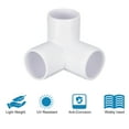 thumbnail image 2 of Uxcell 8 Pack 3 Way Elbow Fittings, 1/4 Inch Pipe Fitting Connector, 2 of 6