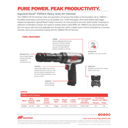 Ingersoll Rand 135MAXK Air Hammer Kit 15 Percent More Power 5 Chisel Set