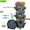 Dark Gray, variant on DUNCHATY 1 Pack 6-Tier Stackable Vertical Planter Tower with Removable Wheels & Tools – Space-Saving Indoor/Outdoor Garden Pots for Strawberries, Herbs, Flowers & Vegetables (Teal)