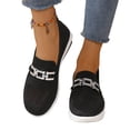 thumbnail image 6 of Office Work Shoes, Women's Comfortable Everyday Flats Comfortable Low Profile Dress Shoes with Flexible Walking Sole and Easy Style Office Work Shoes Ballet Commuter Shoes Flats, Black US-7.5/EU-40, 6 of 6