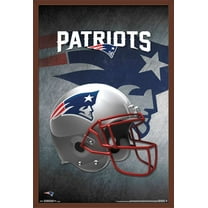 NFL New England Patriots - Helmet 16 Wall Poster, 22.375" x 34", Framed