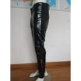 thumbnail image 4 of Men's Faux Leather Wetlook Tight Pants Leggings Clubwear Zip Trousers, 4 of 9