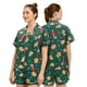 thumbnail image 4 of HITIME Pijama Navideña para Mujer de Seda de Leche Talla L, Conjunto de Short y Playera, Tela Ultra Suave y Transpirable, Comodidad de Lujo para Dormir o Lounge, 4 of 8