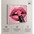 thumbnail image 2 of Lipstick Sparkle Girl Canvas Print Fashion Art Prints by Art Remedy, White Frame, 40 x 40, 2 of 6