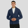 thumbnail image 4 of Men's J. Palmer Navy Chicago Bears The Playmaker Cardigan Raglan Sweater, 4 of 6