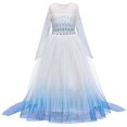 thumbnail image 1 of Disfraz de princesa Elsa de Frozen 2 para niña, disfraz de fiesta, vestido elegante, 1 of 4