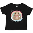 thumbnail image 3 of Inktastic Sloth Yoga Rainbow Girls Baby T-Shirt, 3 of 5