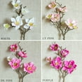 thumbnail image 3 of Artificial Magnolia Flowers Simulation Flower For Wedding Party Garden Home Table Office Decoration,Light Pink, 3 of 4