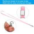 thumbnail image 3 of Uxcell 17" x 0.4" Neck Lanyards with Swivel Hook Clip for ID Badge Keys Pink 50 Pack, 3 of 5