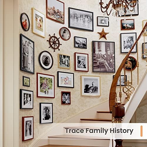 Americanflat 5.5x14 Collage Picture Frame - White, Shatter-Resistant Glass, Hangs Vertical Or Horizontal