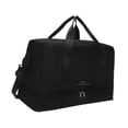 thumbnail image 2 of Bolsa de gimnasio, bolsa de viaje, bolsa de lona, bolsa de mano de gran capacidad, correa de hombro ajustable, bolsa de tela Oxford para fin de Negro, 2 of 9