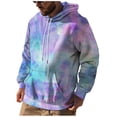 thumbnail image 1 of Men's Loose Printed Hooded Sweatshirt Men's Casual Fashion Sports Sweatshirt M, 1 of 3