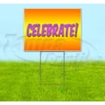 thumbnail image 1 of Celebrate (18" x 24") Yard Sign, Includes Metal Step Stake, 1 of 6