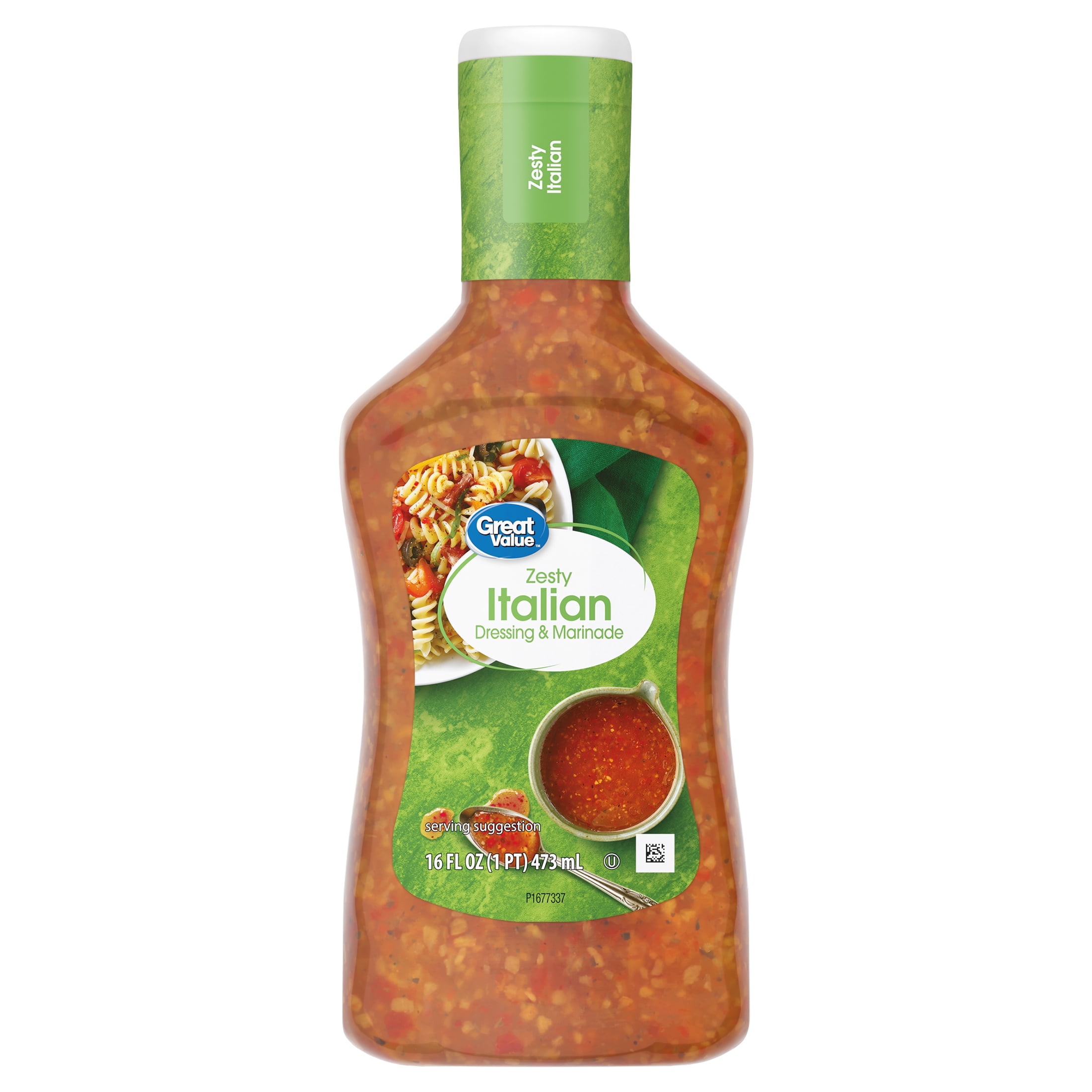 Great Value Zesty Italian Dressing & Marinade, 16 fl oz