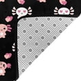 thumbnail image 4 of Area Rugs For Living Room Decor - Romantic axolotls heart black Soft Anti Slip Throw Washable Rugs 5x7 For Bedroom, Indoor Carpet For Bedroom Living Room 80x58In, 4 of 7