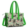 thumbnail image 2 of Teacher Tote Bag,Rottweiler with Pioneer Flower Teacher Utility Tote Bag,Large Work Tote Bags for Women with Multiple Pockets,Top Zipper Closure,13.8x10.6x6.7 Inch, 2 of 5