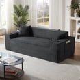 View of CQSXDA Boneless 3Seater Sofa in Elegant Design Perfect for Compact ...