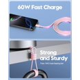 thumbnail image 3 of Adaptador de pared rápida USB C Charger LUOSIKE, paquete de 2 unidades, 20 W, con cable de 6 pies, 3 of 8