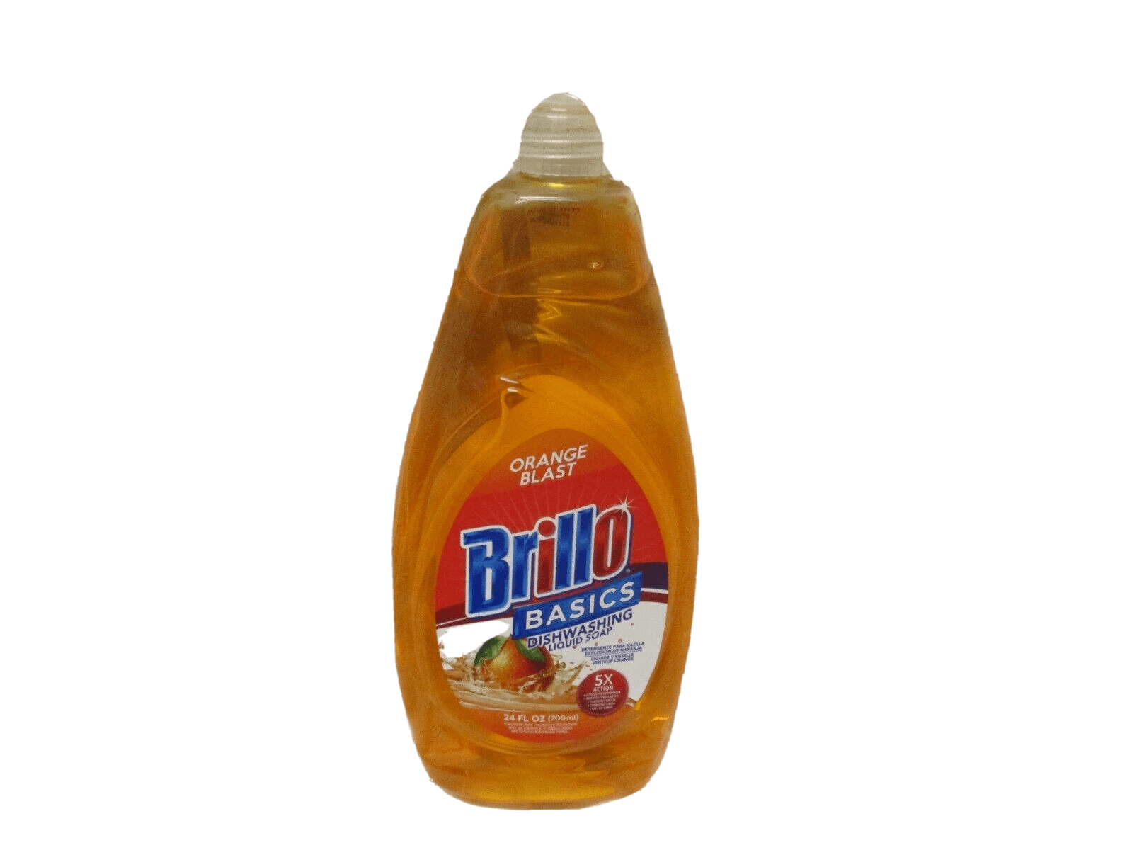 Brillo Basics Dish Soap Orange Blast Liquid Dishwash Detergent 1 pack