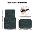thumbnail image 5 of Pofeuu Chemical Print Car Foot Mat Set of 4 Pieces - All-Weather Full Set Floor Mats for Cars Trucks SUVs, 5 of 7