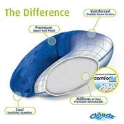 Cloudz Microbead Travel Neck Pillow - Blue