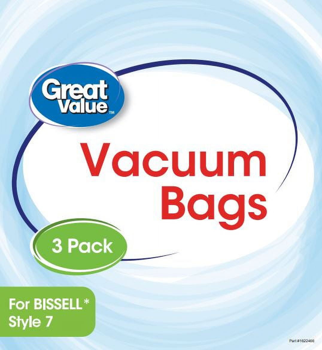 (3 pack) Great Value Upright Vacuum Cleaner Bags Compatible With Bissell 2329 (3 Pack)