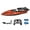 Orange, variant on 1 Set Remote Control Boat High-Speed RC Boat Waterproof Dual-Motor Design Speedboat Water Toy for Kids