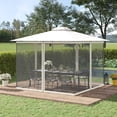 thumbnail image 2 of Outsunny 10' x 10' Gazebo Replacement Mosquito Netting, White, 2 of 10