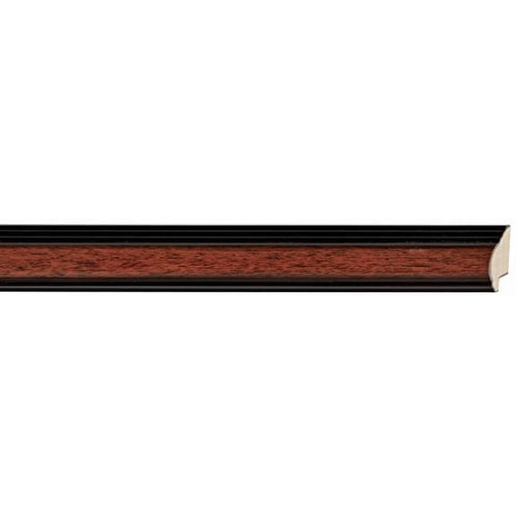 Picture Frame Moulding (Wood) 100Ft Bundle - Traditional Walnut Finish - 1.25" Width - 3/8" Rabbet
