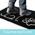 thumbnail image 3 of TWINNIS Indoor Door Mat Entryway Rug Water Absorbent Mat for Mud Shoes Dog Paws,36"x24", Black, 3 of 8