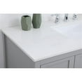 thumbnail image 5 of Elegant Decor Theo 48" Steel and Solid Wood Single Bathroom Vanity in Gray, 5 of 8