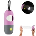 thumbnail image 1 of Dispensador de Bolsa para excrementos de perro con linterna LED integrada y Clip de Metal para correa, soporte para bolsa para excrementos de mascotas, accesorio para pasear perros,, 1 of 8