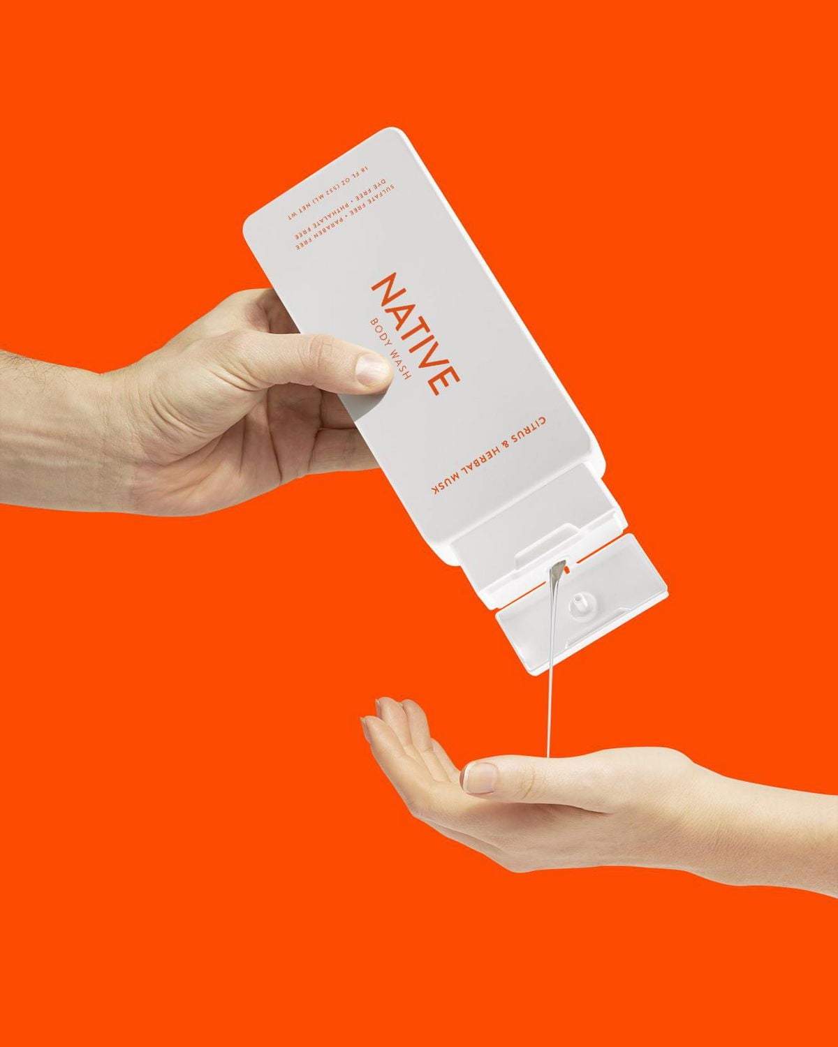 Native Natural Body Wash, Citrus & Herbal Musk, Sulfate Free, Paraben Free, 532ML