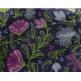 thumbnail image 4 of oneOone Georgette Viscose Purple Fabric Leaves & Flower Floral Quilting Supplies Print Sewing Fabric By The Yard 42 Inch Wide, 4 of 4