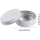 thumbnail image 2 of Paquete de 14 latas de aluminio redondas con tapa de rosca de 2 oz, ideales para guardar especias, dulces, té o regalar (blancas)., 2 of 9
