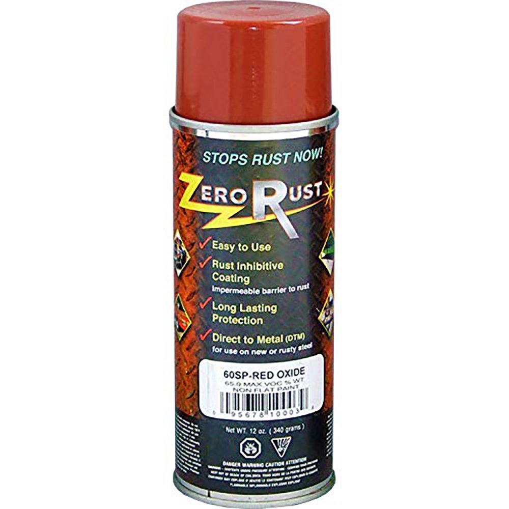 Zero Rust 60SP Red Oxide Rust Inhibitive Coating 12oz Aerosol Walmart