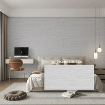 Peel-and-Stick PVC Stone Wall Panel, Lightweight, Waterproof & UV-Resistant Faux Stone Texture, Self-Adhesive Wall Covering, Eco-Friendly and Odor-Free, 23.62'' × 110.24'', Gray