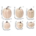 thumbnail image 5 of Thanksgiving Mantel Accent, Harvest Cream Artificial Pumpkins Faux Cream Pumpkins Foam Decorative Pumpkins for Fall Farmhouse Autumn Wedding Halloween Thanksgiving Rustic Harvest Centerpiece, Pink, 5 of 8