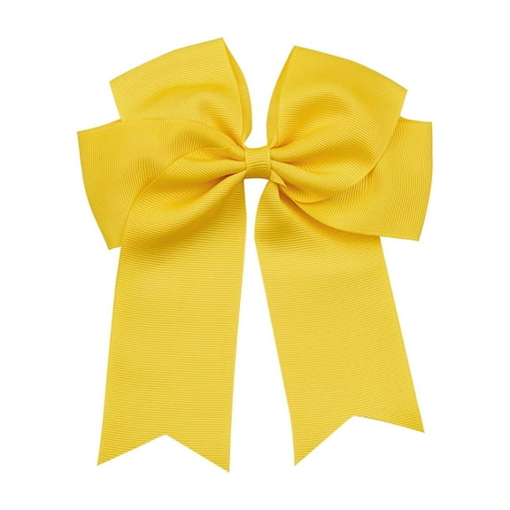 Beauty Under $5 6-Inch Ribbed Satin Fishtail Double Layered Ribbon Bow Hair Clip For Children'S Hair Accessories Hair Clip E