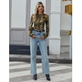 thumbnail image 7 of Zeagoo Women's Going Out Top Long Sleeve Sheer Mesh Shirts Fitted Mock Neck Trendy Blouses, 7 of 7