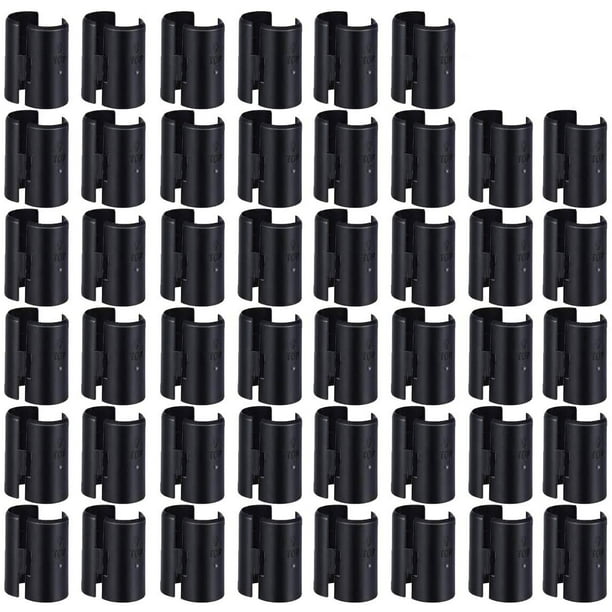 50Pair 1 Inch Wire Shelving Shelf Lock Clips Split Sleeves Shelving etal Rack Locking for Post