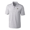thumbnail image 2 of Men's Cutter & Buck Gray North Carolina Tar Heels Big & Tall Advantage Tri-Blend Space Dye DryTec Polo, 2 of 3
