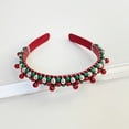thumbnail image 4 of Yoyauz Christmas Bell Headband Ladies Girl Cute Silver Green Red Headband Christmas Holiday Iewelry, 4 of 5