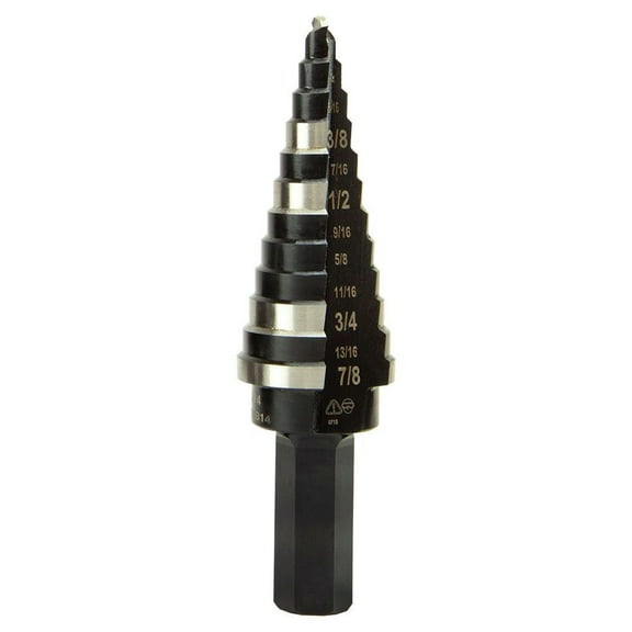 Klein Tools High Speed Steel Double Flute Step Drill Bit 1 pc.
