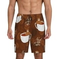 thumbnail image 1 of Fotbe Sloths Need More Coffee Pantalones Cortos de Pijama para Hombre, Ropa de Dormir, Pantalones de Pijama Cortos para Hombre-Large, 1 of 6