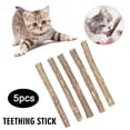 thumbnail image 4 of Clerance! PawCasa 5Pcs Cat Nip Stis Dried Siervine Dental Chew Toy Tth Clean Toothbrush, 4 of 7